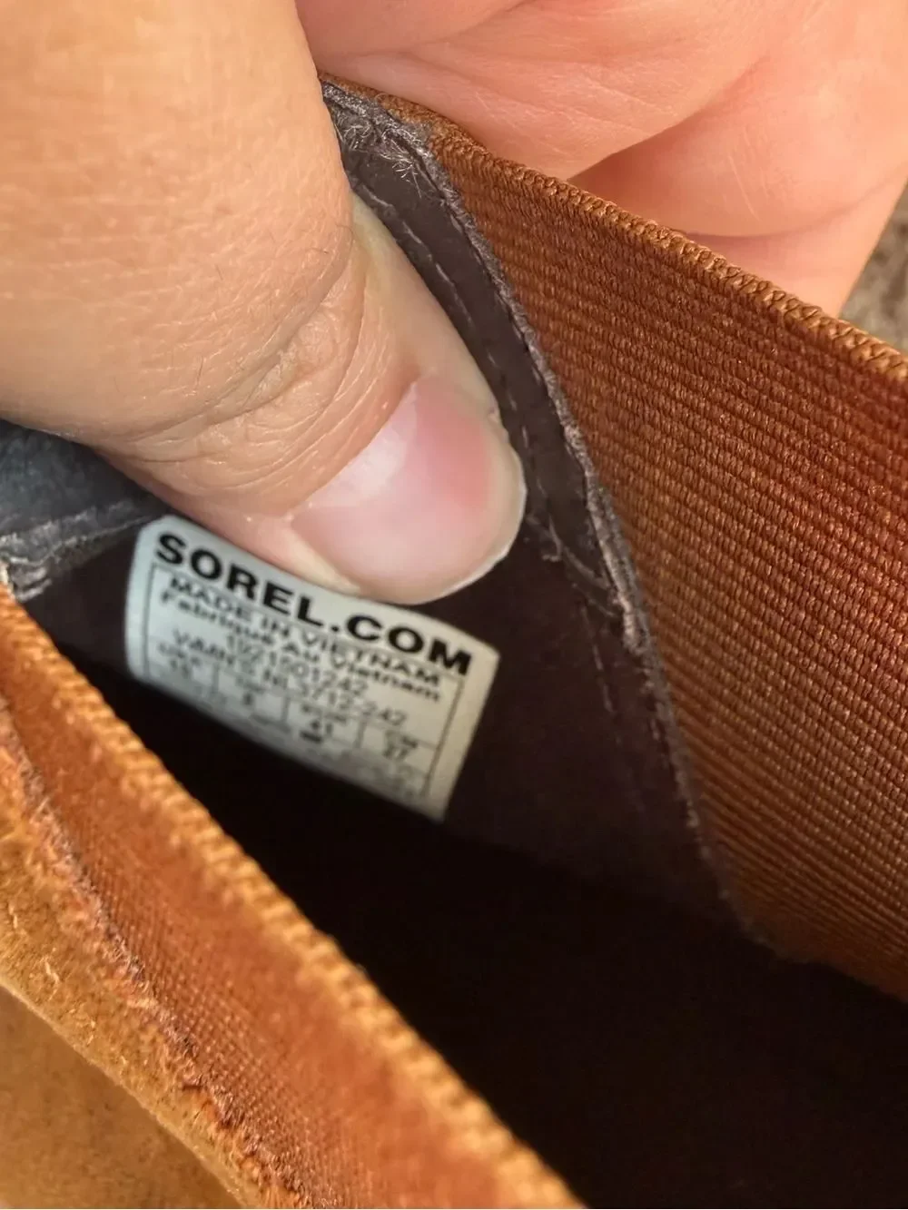 Sorel Tan Suede Chelsea Ankle Booties